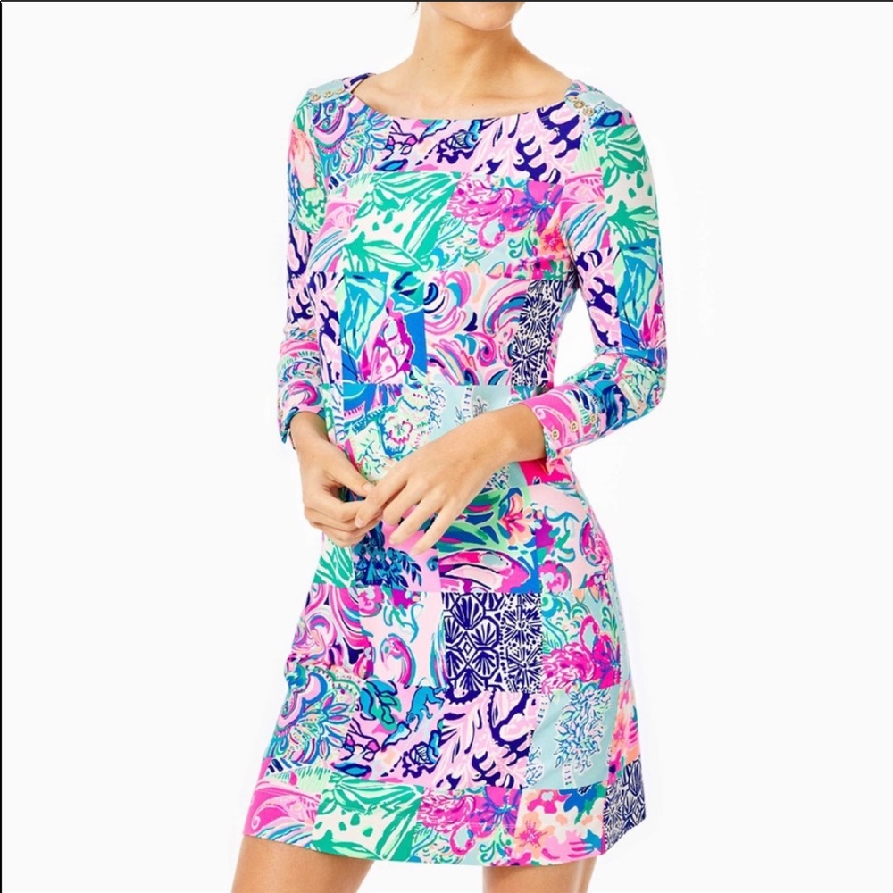 Lilly Pulitzer UPF 50+ Sophie Patch Dress Large